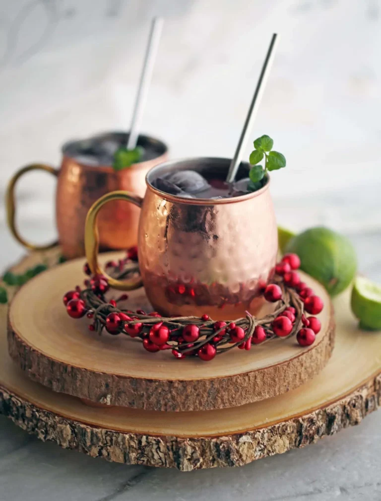 Spicy Ginger Pomegranate Moscow Mule.